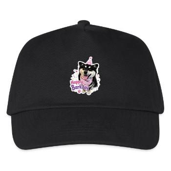 Happy Barkday Finnish Lapphund - Kids’ Baseball Cap - black - Front