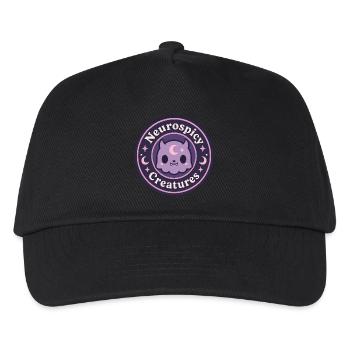 Offizielles Markenlogo von Neurospicy Creatures - Kinder Basecap - Schwarz - Vorne