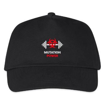 Powerlifting-Mutationsstärke - Kinder Basecap - Schwarz - Vorne