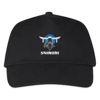Shinobi Ninja Kampfkünste - Kinder Basecap - Schwarz - Vorne