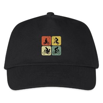 Four Ways to Ride Retro Cyclin - Kids’ Baseball Cap - black - Front