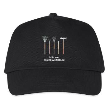 Rechenzentrum IT EDV Nerd Computer Shirt Geschenk - Kinder Basecap - Schwarz - Vorne