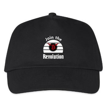 Bitcoin Revolution: Join the Movement - Kids’ Baseball Cap - black - Front