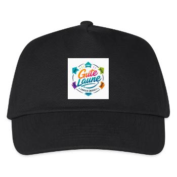 Gute Laune Kreis Farbig Positiv - Kinder Basecap - Schwarz - Vorne