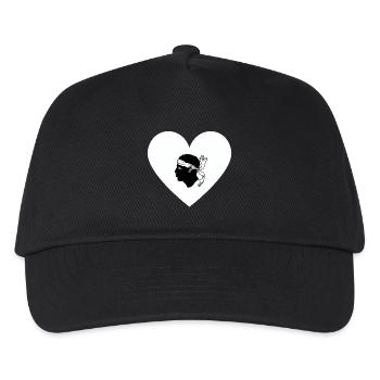 Corsica love - Kids’ Baseball Cap - black - Front