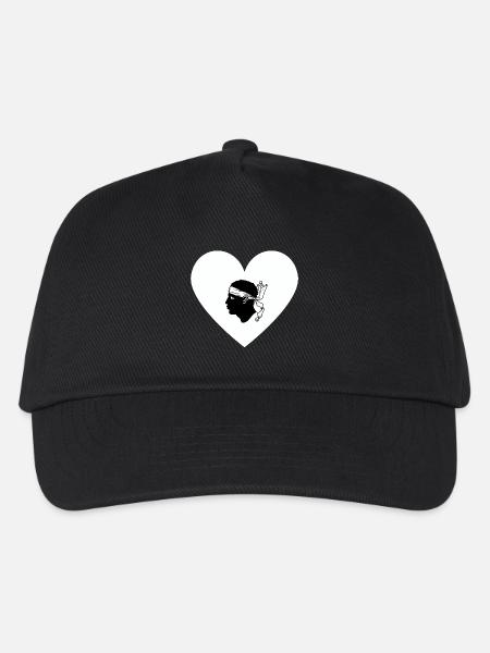 Korsika-Liebe - Kinder Basecap - Schwarz