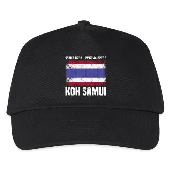 Koh Samui Coordinates - Kids’ Baseball Cap - black - Front
