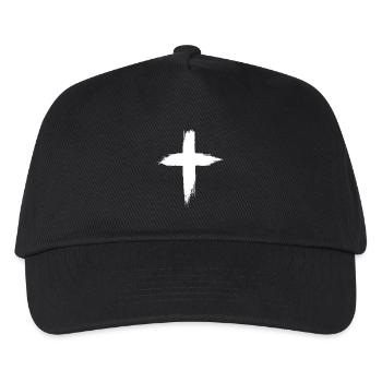 Christen Kreuz - Kinder Basecap - Schwarz - Vorne