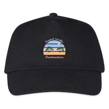 Frequent Traveler Fuerteventura Retro - Kids’ Baseball Cap - black - Front