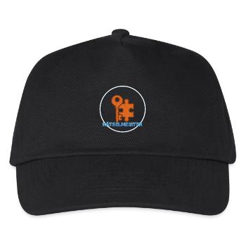 Rätselmeister – Team-Shirt für Escape-Gewinner - Kinder Basecap - Schwarz - Vorne