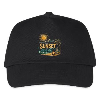 Never Miss A Sunset Surf Beach - Kids’ Baseball Cap - black - Front