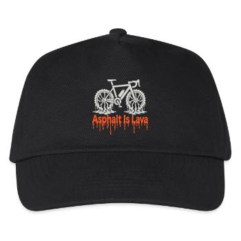 Asphalt Is Lava Bike - Kids’ Baseball Cap - black - Front