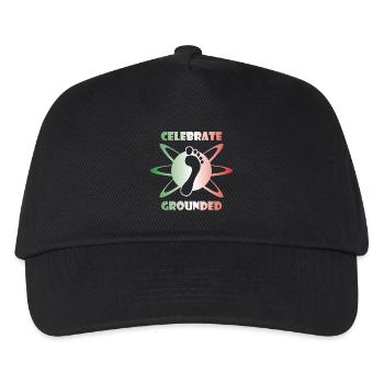 Barefoot GroundedOne_1_italy - Kids’ Baseball Cap - black - Front