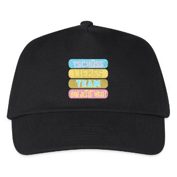 Abschied Liebes Team - Kinder Basecap - Schwarz - Vorne