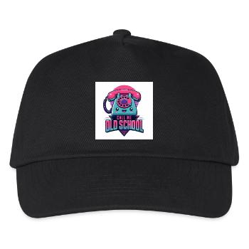 Call Me Old School - Kids’ Baseball Cap - black - Front