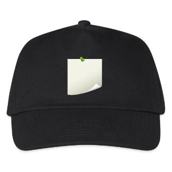 Post-it Zettel - Kinder Basecap - Schwarz - Vorne