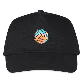 Volleyvall sur la plage - Casquette de baseball Enfant - noir - Devant