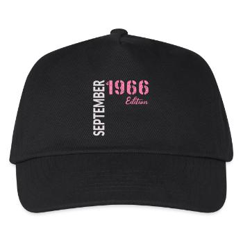 60th birthday, September 1966 - Kids’ Baseball Cap - black - Front