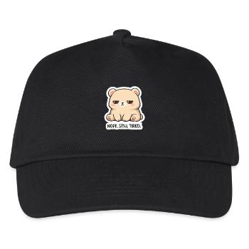 KuschelBär: Nope. Still Tired. - Kids’ Baseball Cap - black - Front