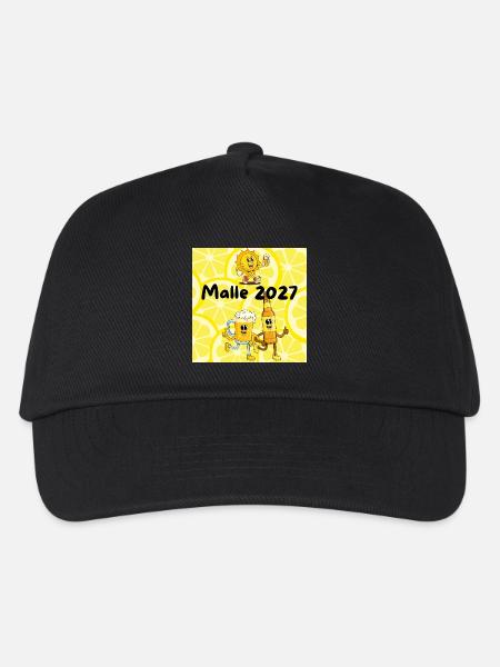 Malle_2027 Design - Kinder Basecap - Schwarz