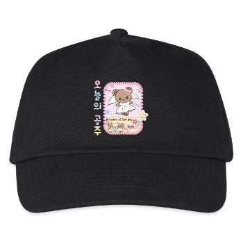 Junggesellinnenabschied Kawaii Kpop Koreanischer Pastel - Kinder Basecap - Schwarz - Vorne