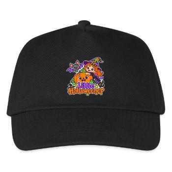 Kleine Hexe und Kürbis Spaß - Kinder Basecap - Schwarz - Vorne