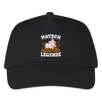 Matsch Legende - Kinder Basecap - Schwarz - Vorne