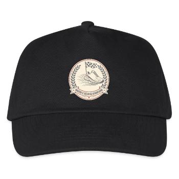 Marathon ist doch nur das Aufwärmtraining Shirt - Kinder Basecap - Schwarz - Vorne