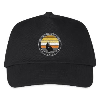 Nymphensittich - Head Scratches Are Not Optional - Kinder Basecap - Schwarz - Vorne