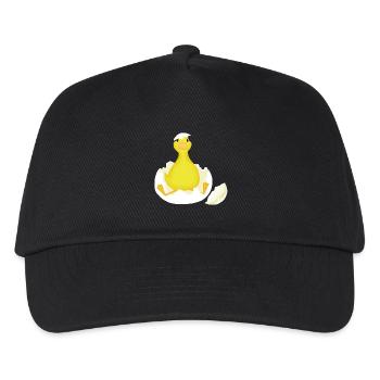 Küken frisch geschlüpft - Kinder Basecap - Schwarz - Vorne