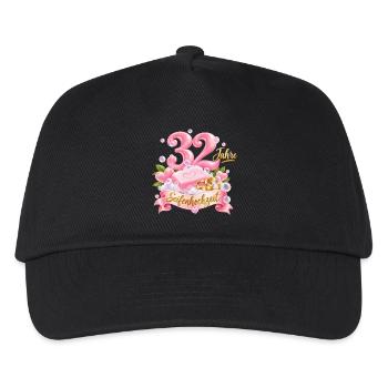 32 Jahre Hochzeitstag Seifenhochzeit  - Kinder Basecap - Schwarz - Vorne