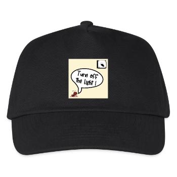 Mach das Licht aus - Kinder Basecap - Schwarz - Vorne