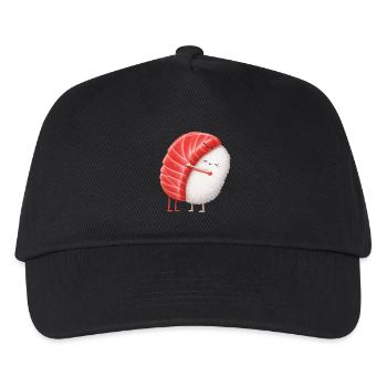 Kawaii Sushi Kuschelpärchen - Kinder Basecap - Schwarz - Vorne