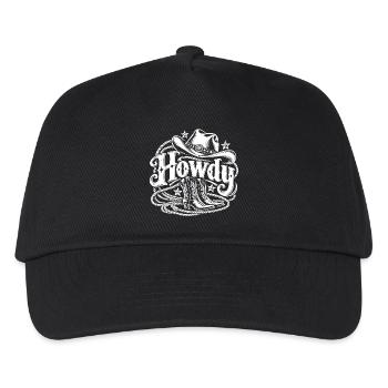 Howdy Western - Kinder Basecap - Schwarz - Vorne