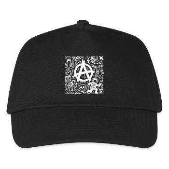 PUNK - Kinder Basecap - Schwarz - Vorne