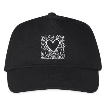 LOVE - Kinder Basecap - Schwarz - Vorne