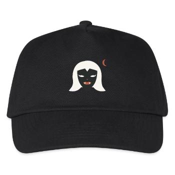 Halloween Vampirin Damen - Kinder Basecap - Schwarz - Vorne