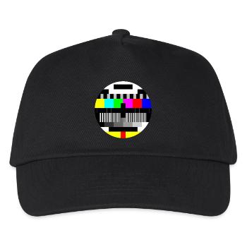 Test Bild - Kinder Basecap - Schwarz - Vorne