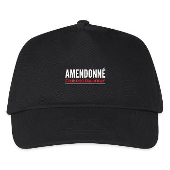 Amended, don't mess around - Kids’ Baseball Cap - black - Front