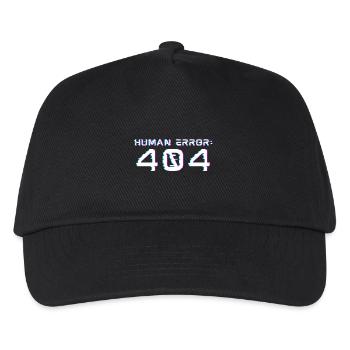 Human Error: 404 - Kids’ Baseball Cap - black - Front