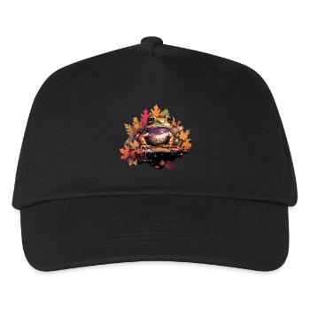 Fresh leaves in colorful leaves - Kids’ Baseball Cap - black - Front