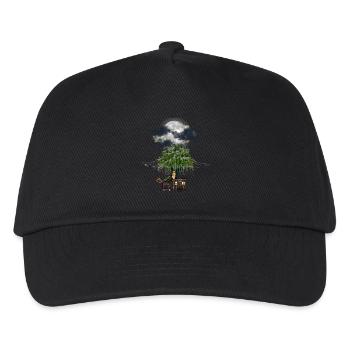 Peanut Peanuts Carriage Full Moon Travel Adventure - Kids’ Baseball Cap - black - Front