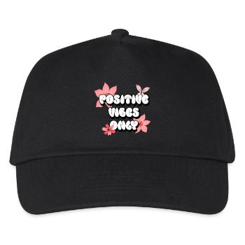 Positive Vibes Only Positive Affirmations Pink - Kids’ Baseball Cap - black - Front