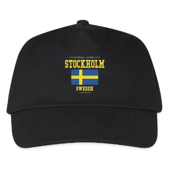 Stockholm - Kids’ Baseball Cap - black - Front