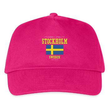 Stockholm - Casquette de baseball Enfant - fuchsia - Devant