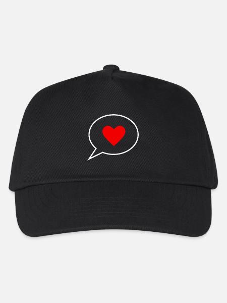 Valentinstag, Valentinstag, Valentinstag - Kinder Basecap - Schwarz