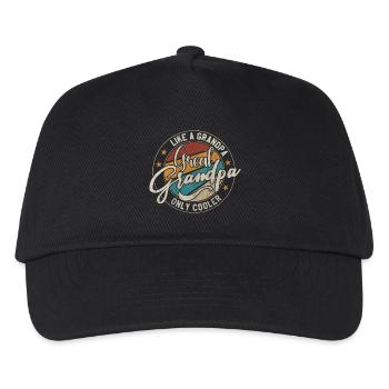 Urgroßvater wie ein Opa, nur cooler - Kinder Basecap - Schwarz - Vorne