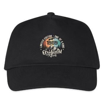 Geburtstagsgeschenk April 1989 April 1989 - Kinder Basecap - Schwarz - Vorne