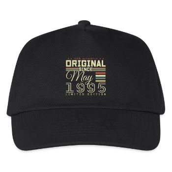 Gift Anniversaire Mai 1995, Gift Mai 1995 - Kinder Basecap - Schwarz - Vorne