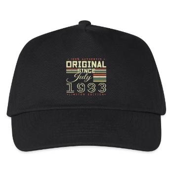 Juli 1983 Geburtstag Juli 1983 Juli 1983 - Kinder Basecap - Schwarz - Vorne
